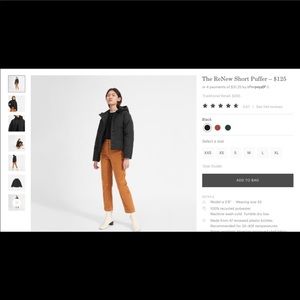Everlane Renew short puffer